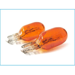 10 Pezzi Lampada Alogena T10 WY5W 12V 5W Amber Arancione Zoccolo Vetro W2,1x9,5d