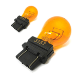 2 Pezzi di Lampade Alogena 12V Per Auto, Luci Anabbagliante,Abbagliante,Fendinebbia ect. (3157 Amber T25 PY27/7W 12V 27/7W W2.5x16q)