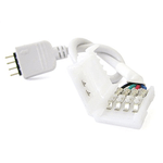 2 PZ Connettori Spina Maschio Con 4 Pin Morsetto Da 10mm RGB Per Chiudere Striscia Bobina Led RGB