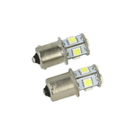 24V Lampada Led Canbus BA15S G18,5 R5W Bianco Per Camion Bus Barca Piedi Dritti 8 Smd 5050