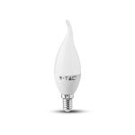 Lampada A Led E14 CF37 5,5W Neutro 4000K Forma Candela Fiamma Colpo Di Vento 240 Gradi 220V SKU-118