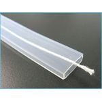 Tubo Silicone Guaine Gomma Flessibile Per Strip Bobina Striscia Led Da 10mm IP67 1 Metro