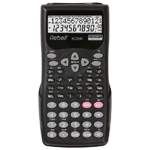 Rebell-SC2040-calcolatrice-Tasca-Calcolatrice-scientifica-Nero