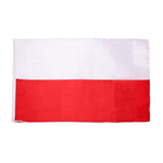 Bandiera Polonia, Bandiera Nazionale Polacca, Misura 145X90cm, Tessuto Poliestere Con Passante Per L'Asta (Poland)