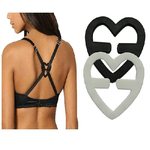 Trade Shop Traesio-set 3 Clip Per Nascondere Le Bretelle Del Reggiseno In Tre Colori A Forma Cuore -