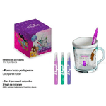 Trade Shop Traesio-tazza Portapenne Da Colorare Principesse Disney Bicchiere Porta Pennarelli -