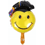 Trade Shop Traesio-2 Pz Palloncini Palloncino Smile Cappello Laurea 20x29cm Animazione Festa Party -