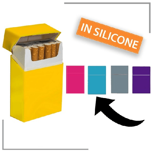 Sigaretta-contenore E Penna Silver-plated Immagine Stock - Immagine