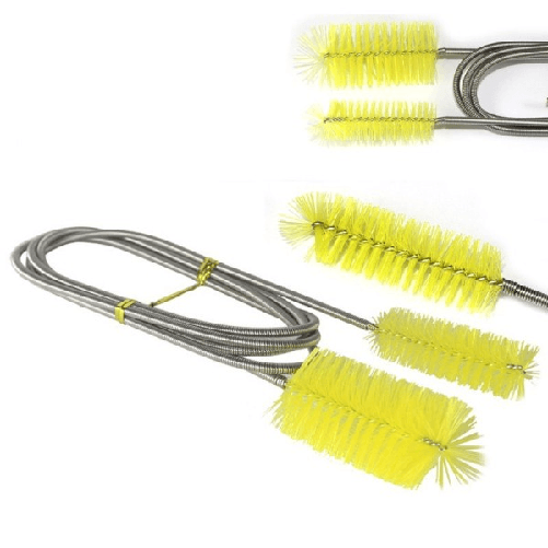 Trade Shop Traesio-tubo Acquario Doppia Spazzola Flessibile Pulizia Filtri Pompe Filtro Tubazioni -
