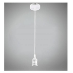 Trade Shop Traesio-portalampada A Sospensione Cavo In Corda 2 Mt Per Lampadine E27 Bianco E27-2m-b -