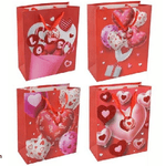 Trade Shop Traesio-set 6pz Buste Regalo San Valentino Cuori 26 X 32 X 12 Cm 69873 Modelli Assortiti -