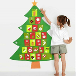 Trade Shop Traesio-calendario Avvento Albero Natale Gigante 110cm Con Tasche Decorazioni Natalizie -