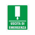 Trade Shop Traesio-cartello Uscita Di Emergenza Segnaletica Direzionale Sicurezza Avvertimento -