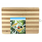 Trade Shop Traesio-tagliere In Legno Per Pane In Bamboo 20 X 30 Cm Per Cucine Casa Viaggio -