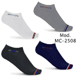 Trade Shop Traesio-12 Paia Di Calzini Uomo Caviglia In Cotone Vari Colori E Fantasie Mc-2508 -