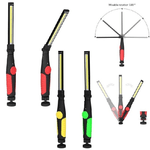 Trade Shop Traesio-lampada Torcia Lavoro Calamita Portatile Ricaricabile Slim Regolabile Led Cob -