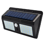 Trade Shop Traesio-faretto Luce 40 Led Pannello Solare Ricaricabile Sensore Di Movimento -