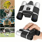 Trade Shop Traesio-binocolo Con Fotocamera Digitale Telescopio Tf Microsd 10x25 Dt08 1.3mp Cmos -