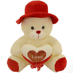 Trade Shop Traesio-peluche Orso Con Cuorel Pupazzo Bambini Orsacchiotto Idea Regalo San Valentino -