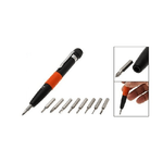 Trade Shop Traesio-kit Penna Cacciavite Torx 9 Pezzi Per Orologi Telefoni Tascabile -