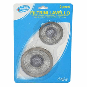 Trade Shop Traesio-filtro Lavello Coccinella Diametro Mm.ø70 E 55 Set Da 2 Pezzi -