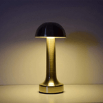 Trade Shop Traesio-lampada Da Tavolo Effetto Bronzo Ricaricabile Usb Lume Luce Calda Per Bar Locali -