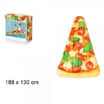 Trade Shop Traesio-materassino Gonfiabile Stampa Spicchio Pizza Party Per Mare Piscina 188 X 130 Cm -