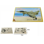 Trade Shop Traesio-puzzle 3d Legno Aereo Dl-412 Modellino Modellismo Collezione Gioco Bambini 07347 -