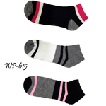 Trade Shop Traesio-set 12 Paia Calzini A Collo Basso Da Donna In Cotone Fantasmini Tg. 35-40 Righe -