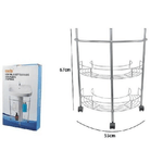 Cleafe-scaffale Mobiletto Carrello Sottolavabo Sotto Lavandino Bagno 2 Ripiani 59965 -