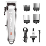 Maxtech-tagliacapelli Senza Fili Regolabarba Uomo Batteria Ricaricabile Rasoio Vgr V-060 -