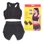 Trade Shop Traesio-completino Yoga Sport Palestra Donna Top Canotta Reggiseno + Pantaloncino -