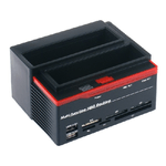 Trade Shop Traesio-docking Station Triplo Triple 3 Hard Disk 3,5 2,5 Doppio Sata 1 Ide Hd Box -