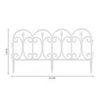 Trade Shop Traesio-recinzione Per Giardino Steccato Bordo Per Prato In Polipropilene Dim 32x60cm -