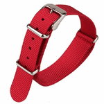 Trade Shop Traesio-cinturino In Nylon Universale Ricambio Orologio Larghezza 18mm Rosso -