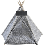 Trade Shop Traesio-tenda Portatile Per Animali Domestici Cani Gatti Casa Teepee Lavabile 60x60x90cm -