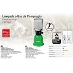 Trade Shop Traesio-lampada A Gas Da Campeggio 190 Gr 1600w Accensione Piezoelettrica Con Paralume -