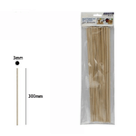 Trade Shop Traesio-set 30 Bastoncini In Legno Lavoretti Attività Creative Stecchette 3x300mm 53870a -