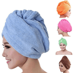 Trade Shop Traesio-asciugamano Capelli Turbante Microfibra Shampoo Bagno Doccia Super Assorbenti -