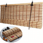 Trade Shop Traesio-tapparella Tenda Arella Oscurante Sole Africa In Listelli Di Midollino 150x260 Cm -