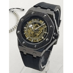 Trade Shop Traesio-orologio Da Polso Zcc 4407 Per Uomo Automatico Elegante Casual Nero Nero -