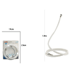 Cleafe-laccio Tubo Flessibile Doccia Pvc Bianco Universale Lunghezza 1,8 Metri 69236 -