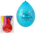 Trade Shop Traesio-set 12 Pezzi Palloncini Palloncino Tanti Auguri Colorati Festoni Decorazione -