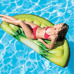 Trade Shop Traesio-spicchio Di Kiwi Materassino Isola Gonfiabile Mare Piscina 178 X 85 Cm Verde -