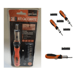 Trade Shop Traesio-set Cacciaviti Giraviti A Cricchetto Di Precisione Professionale Da Elettricista -