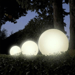 Trade Shop Traesio-lampada A Sfera Terra Esterno Illuminazione Giardino Luce A Palla Ip65 Es50-500 -