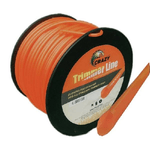 Trade Shop Traesio-filo Per Decespugliatore Tondo 4mm Bobina 100mt Tagliaerba Cavo Matassa Rosso -