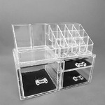 Cleafe-organizzatore Porta Cosmetici Make Up  10257 Espositore Organizer 16 Comparti -