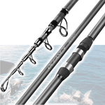 Trade Shop Traesio-canna Da Pesca Telescopica Ultra Leggera In Fibra 3,6 Mt Mare Spinning Lago -