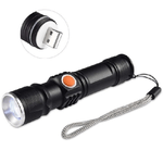 Trade Shop Traesio-mini Torcia T6 Led Tascabile Cree Zoom 3 Modalità Ricaricabile Usb Elettrica -